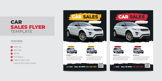 Car Sales Flyer Template Modern Car Rental Flyer