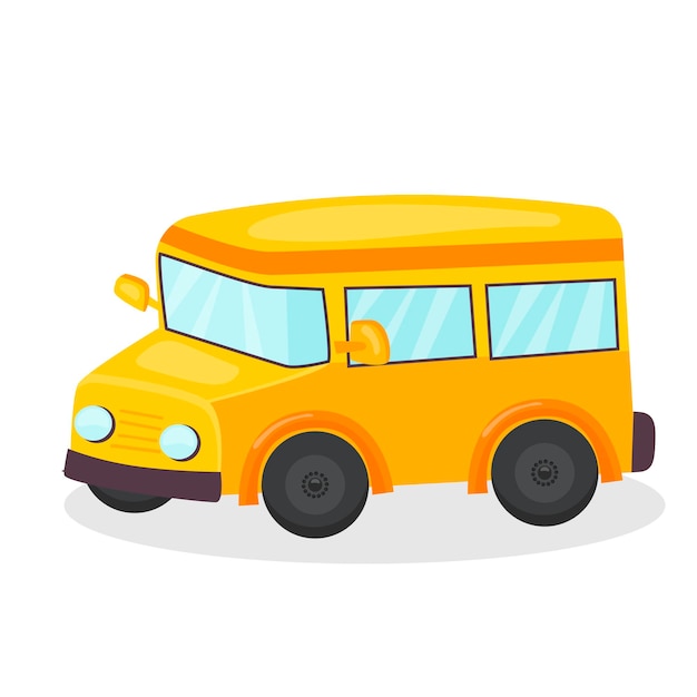 A car. school bus. children's toy. icon isolated on white background. for your design.