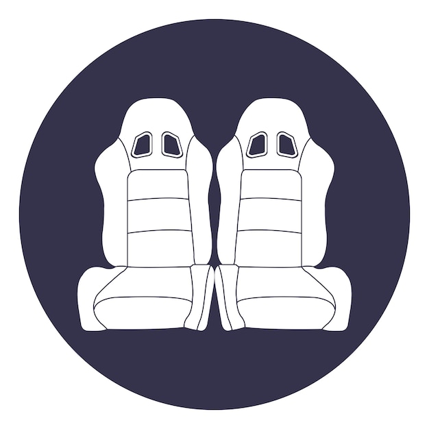 Car seat icon vector illustration symbol design