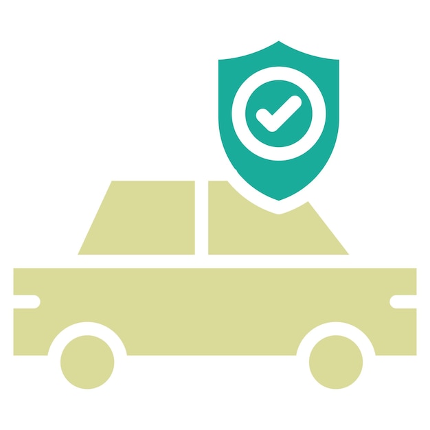 Car Security vector icon illustration of Protection and Security iconset