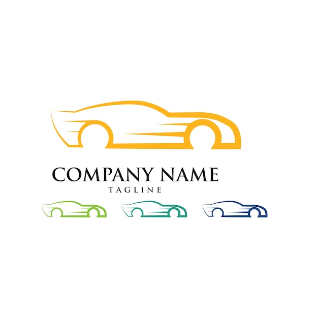 Car service automotive race logo