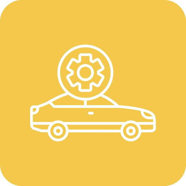 Vector car service icon