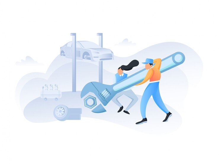 Vector car service 