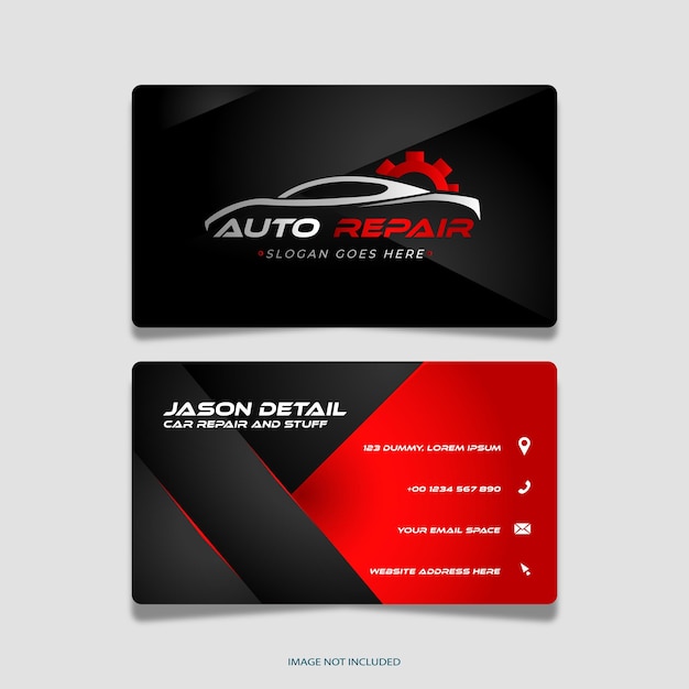 Car services business card