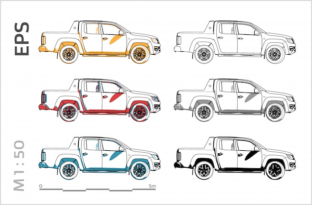 Vector car set