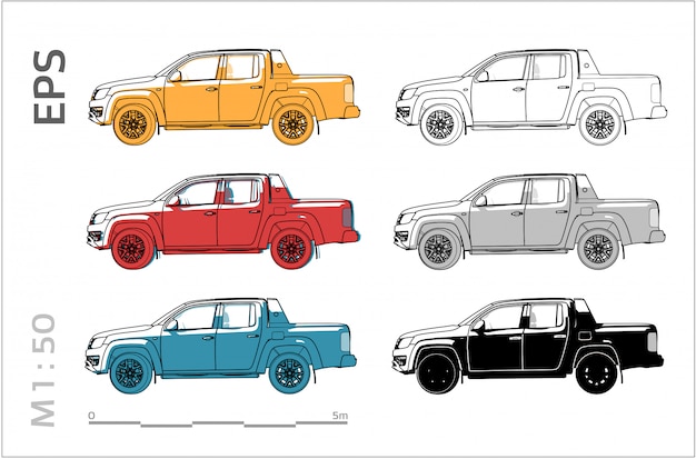 Vector car set