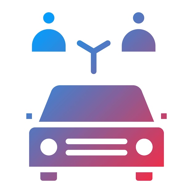 Vector car sharing icon vector image can be used for coworking space