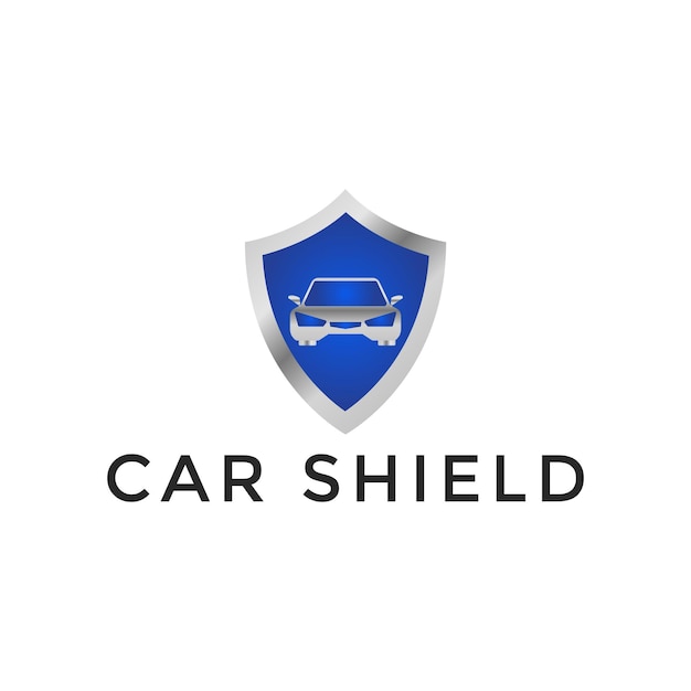 Car shield logo design vector template