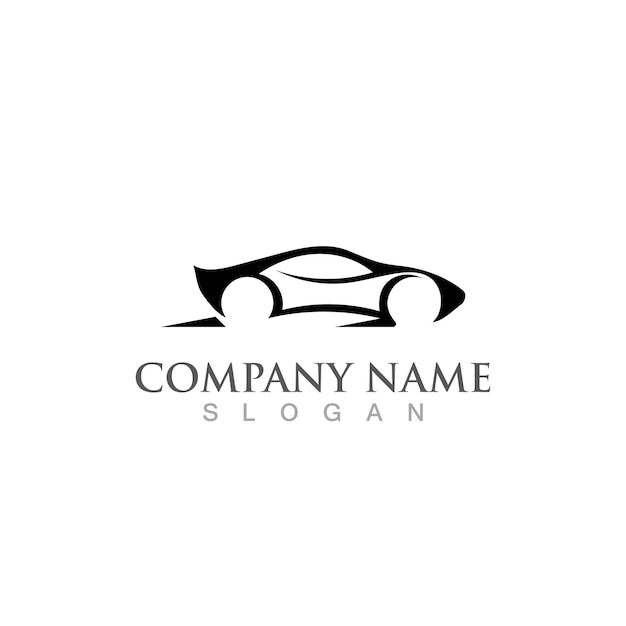 Car silhouette logo Vector template