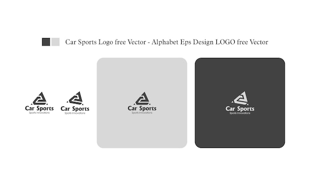 자동차 스포츠 로고 무료 벡터 알파벳 Eps 디자인 로고 무료 벡터