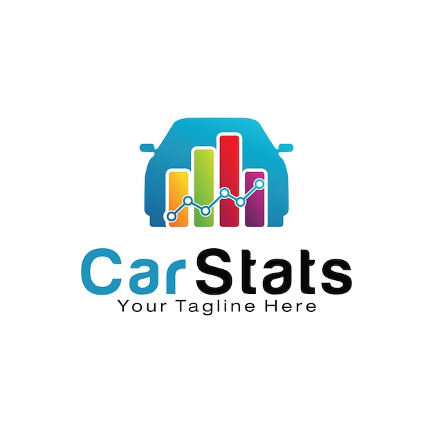 Car Stats logo design template