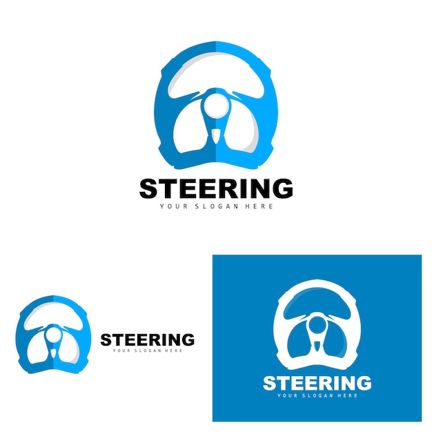 Car Steering Logo Driver Vector Transport Vehicle Design Repair Maintenance Car Garage