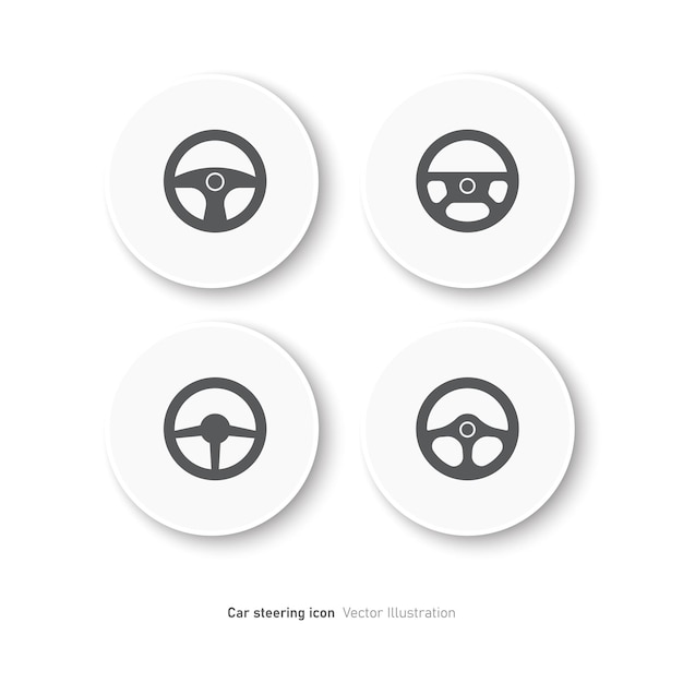 Vector car steering wheel icon design vector illustration