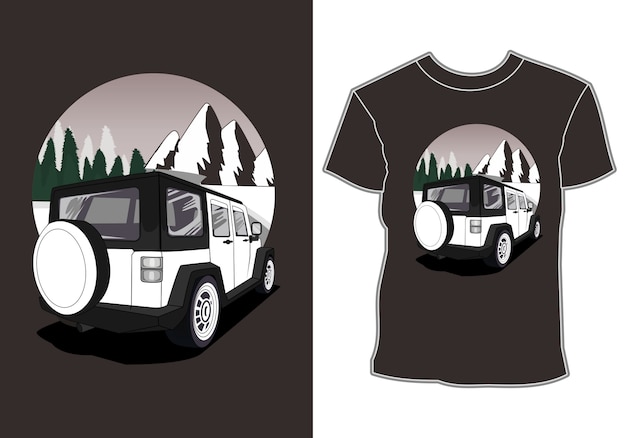 The car, t-shirt design