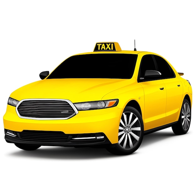 Vector car taxi transport images with ai generated