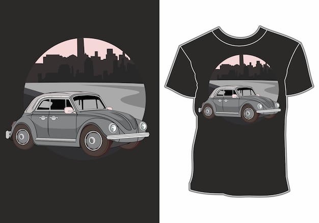 Car-themed shirt designs and summer vacations at the beach