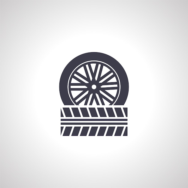 Car tire icon tire set icon new car wheel icon