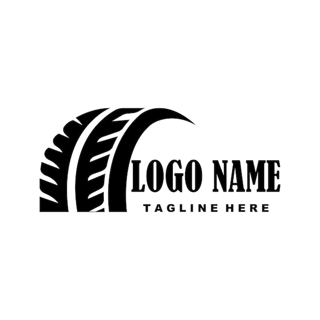 Car tires icon logo vector design template