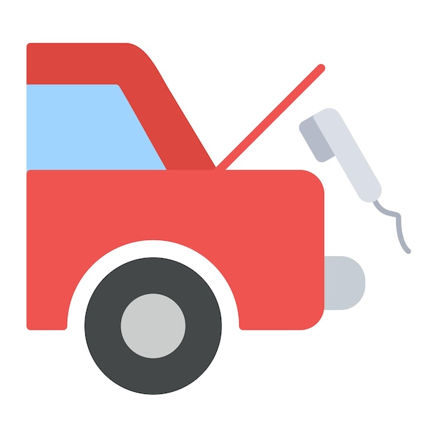 Car Trunk Cleaning Flat Illustration