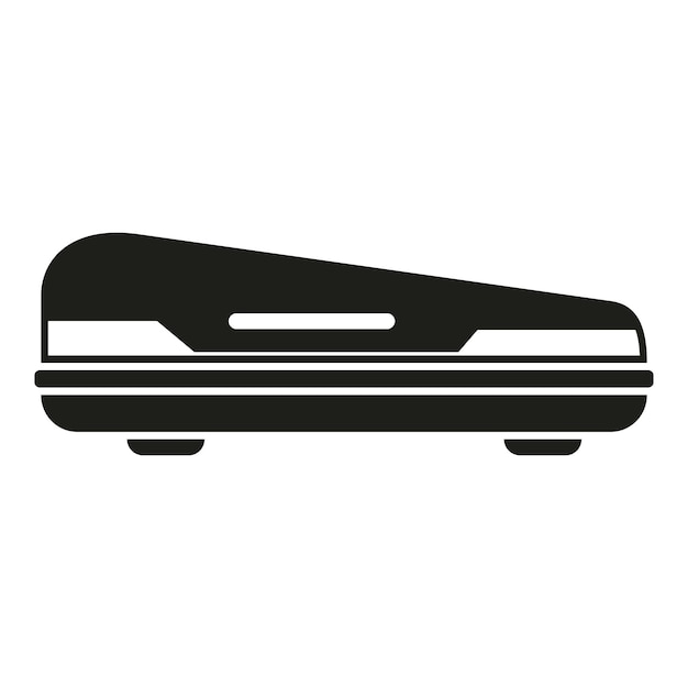 Вектор Значок багажника автомобиля простой вектор коробка на крыше путешествие грузов