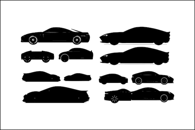 Car vector Car silhouette Vehicle illustration Car clipart Auto vector Car design Automobile s