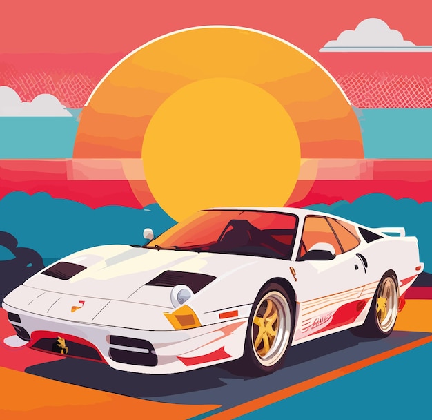 Car vector illustration ai generated