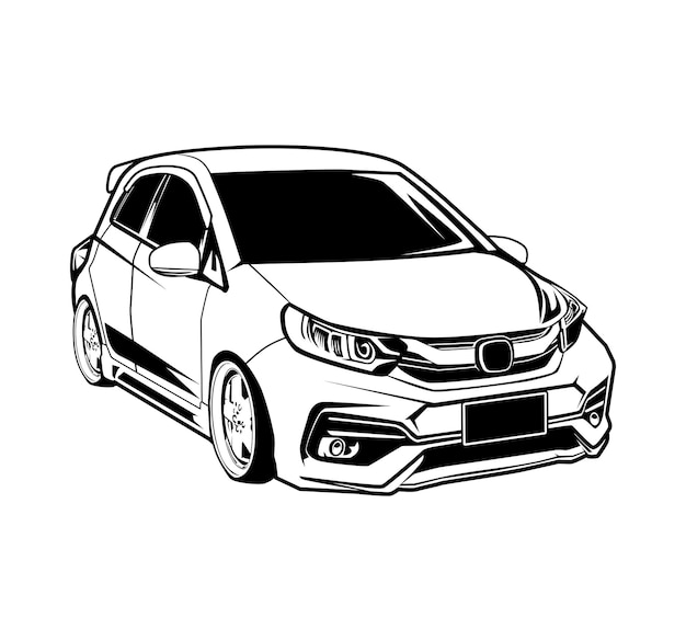 Car vector illustration design City Cars black and white