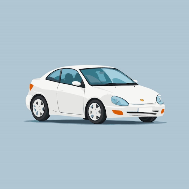 Vector car vector on white background