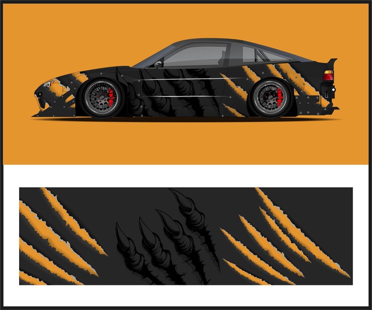 car vinyl wrap for 3m car wraps with advertising car mockups