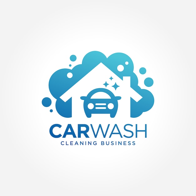 Car Wash Business Symbol Design