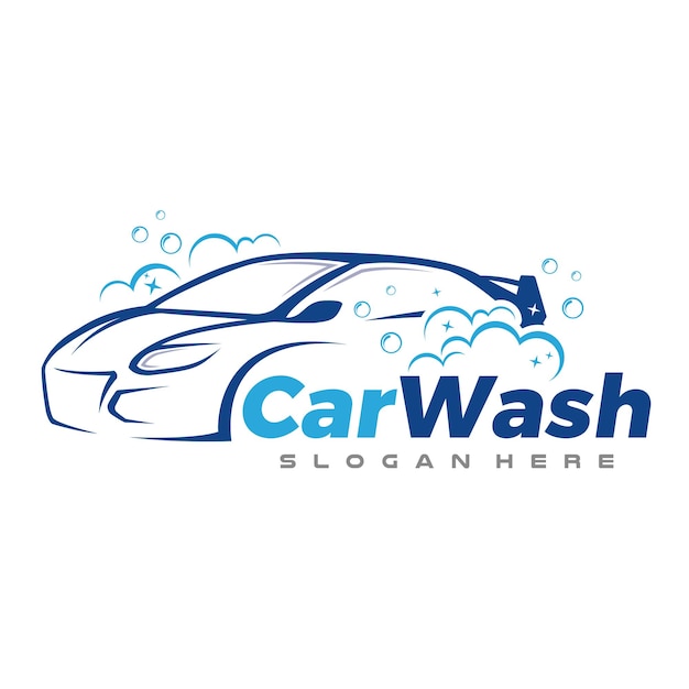 Car Wash and Clean Logo Vector