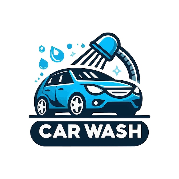 car wash company logo on a white background