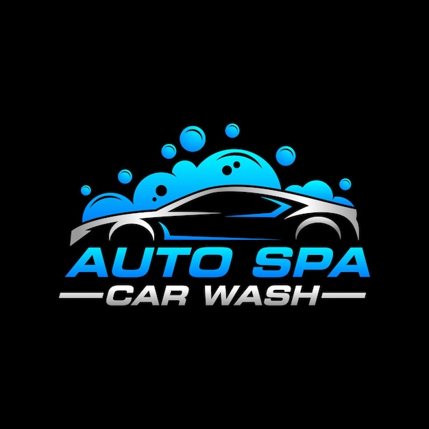 Car wash and detailing vector logo template illustration this logo suitable automotive business