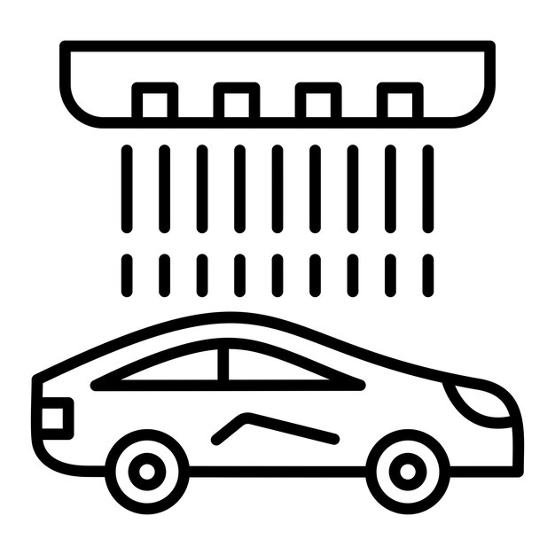 Car Wash Icon Style