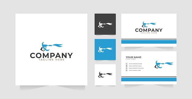 Car wash logo design inspiration and business card