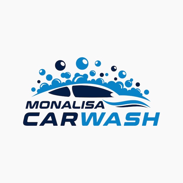 Car wash logo design vector illustration