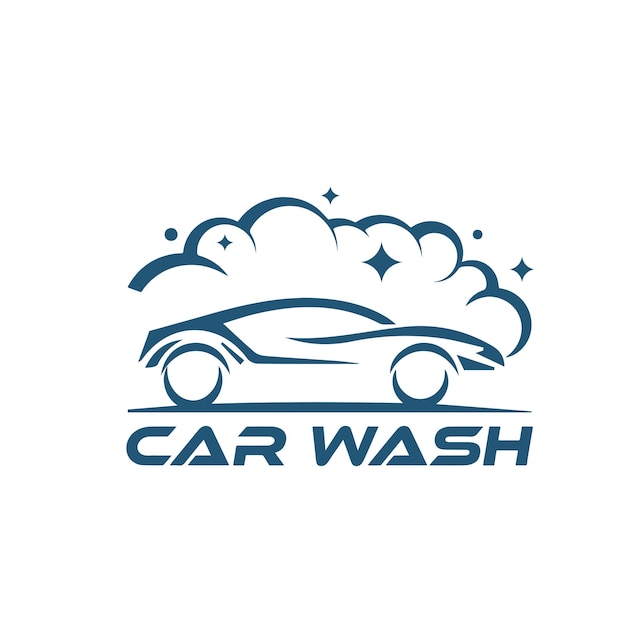 Car Wash logo icon design stock illustration for car detailing and car wash service