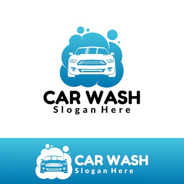 car wash logo illustration