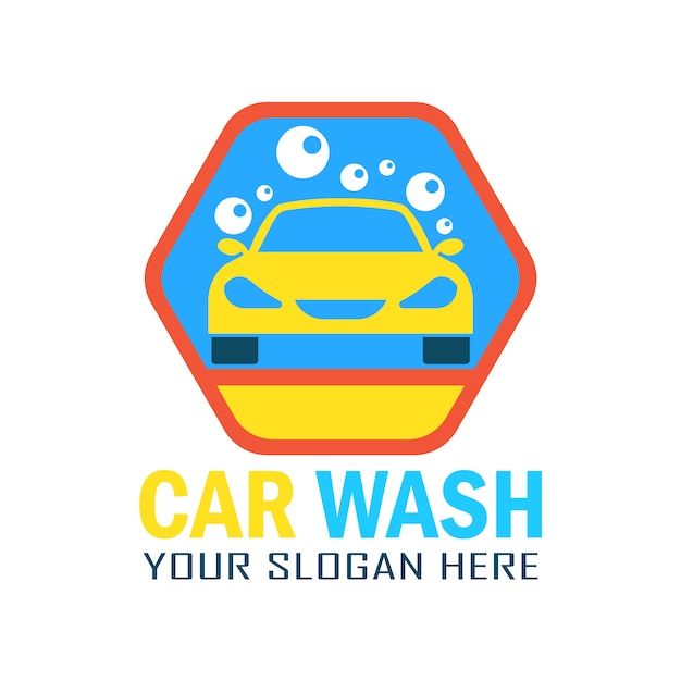 Car wash logo ontwerp