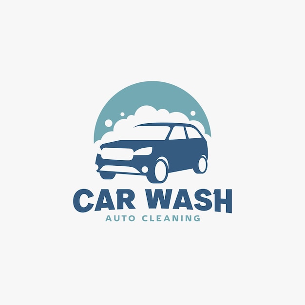 Car wash logo ontwerpsjabloon