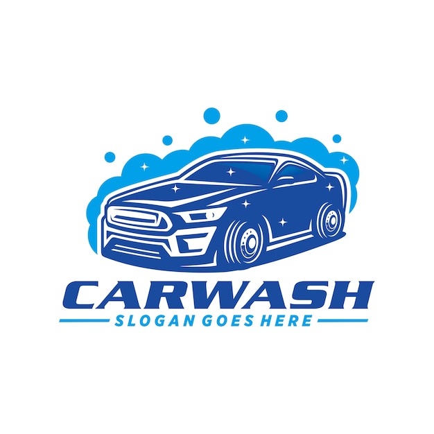 Vector car wash logo sjabloon