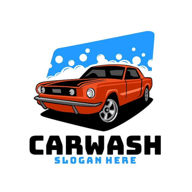 Шаблон логотипа автомойки