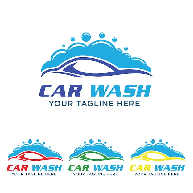 Vector car wash logo template