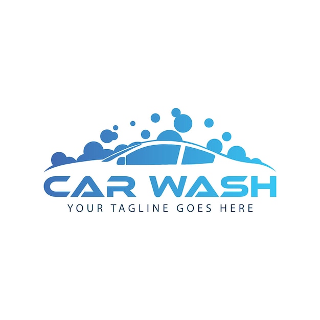 Vector car wash logo template