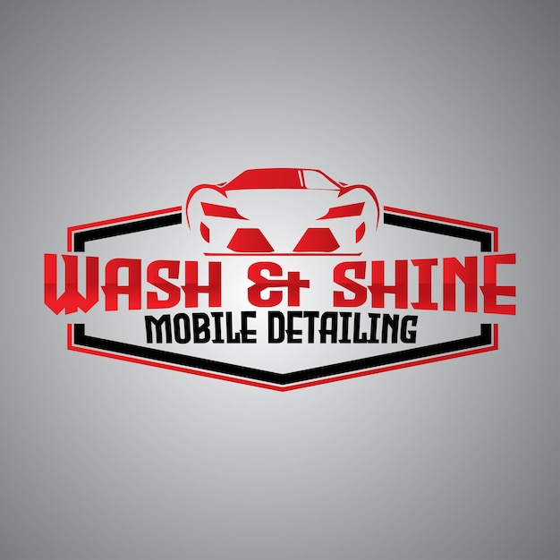 Vector car wash logo vector bestand