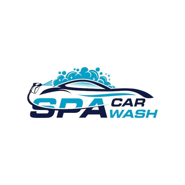 Car wash logo vector inspiration
