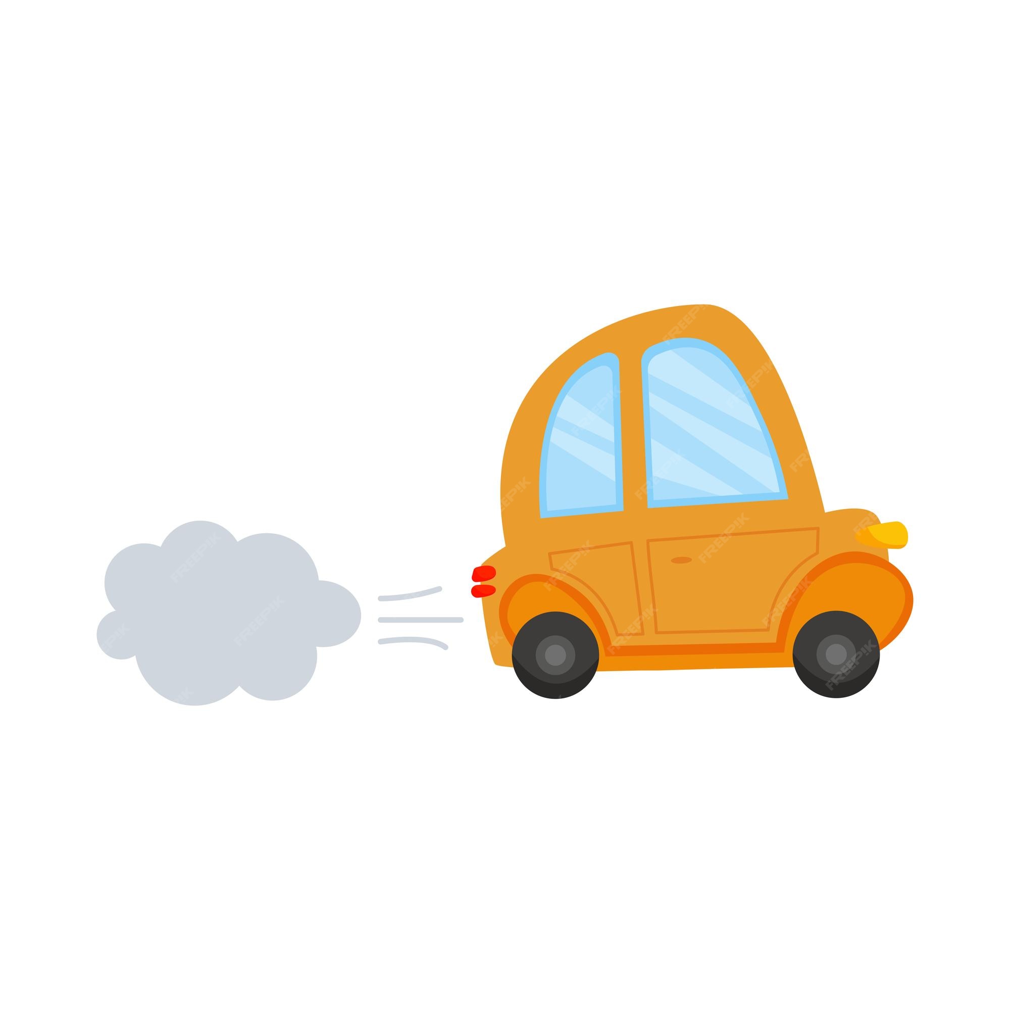 Premium Vector | Car with exhaust smoke cloud ecological problem air pollution vector illustration Premium Vector | Car with exhaust smoke cloud ecological problem air pollution vector illustration