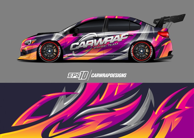 Car wrap decal design