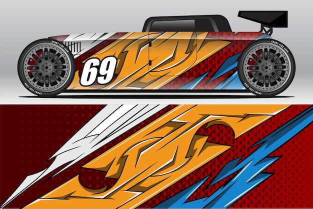 Car wrap decal designs for racing livery or daily car vinyl sticker