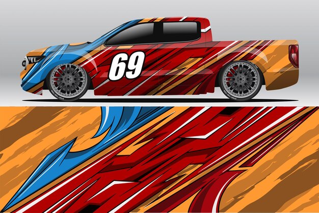 Car wrap decal designs for racing livery or daily car vinyl sticker